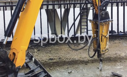 Гидромолот Delta FX-3 для мини-экскаваторов Беларусь фото