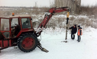 Гидробур Delta RD6 на Экскаватор-погрузчик, Мини-погрузчик, Мини-экскаватор