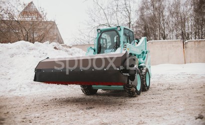 Щетка дорожная коммунальная Impulse SP1850B с бункером на Мини-погрузчик фото